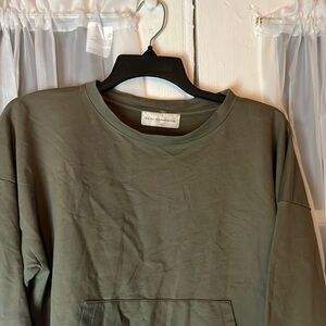 Faith Connexion Crop Pockets Sweater Army Kaki Women’s  XS